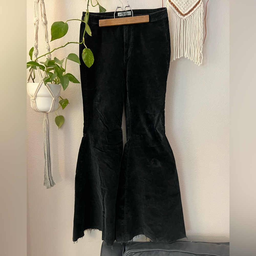 We the Free Black Velvet Flares